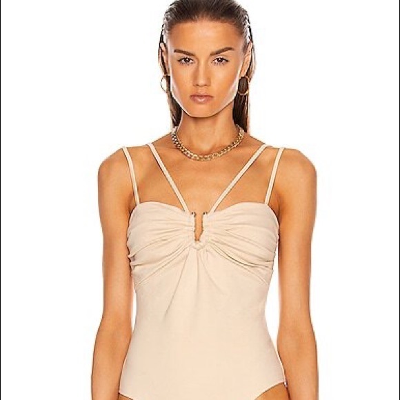 Nicholas Joan Biege Bodysuit (small) - Picture 3 of 6
